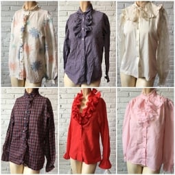 Frilly and/or Lacey vintage Blouse by the bundle